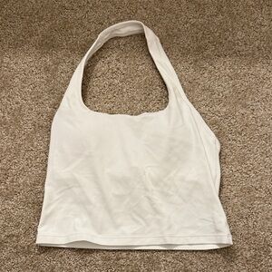 CRZ Yoga White Athletic Halter Top